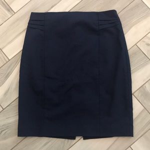 Express navy blue pencil skirt